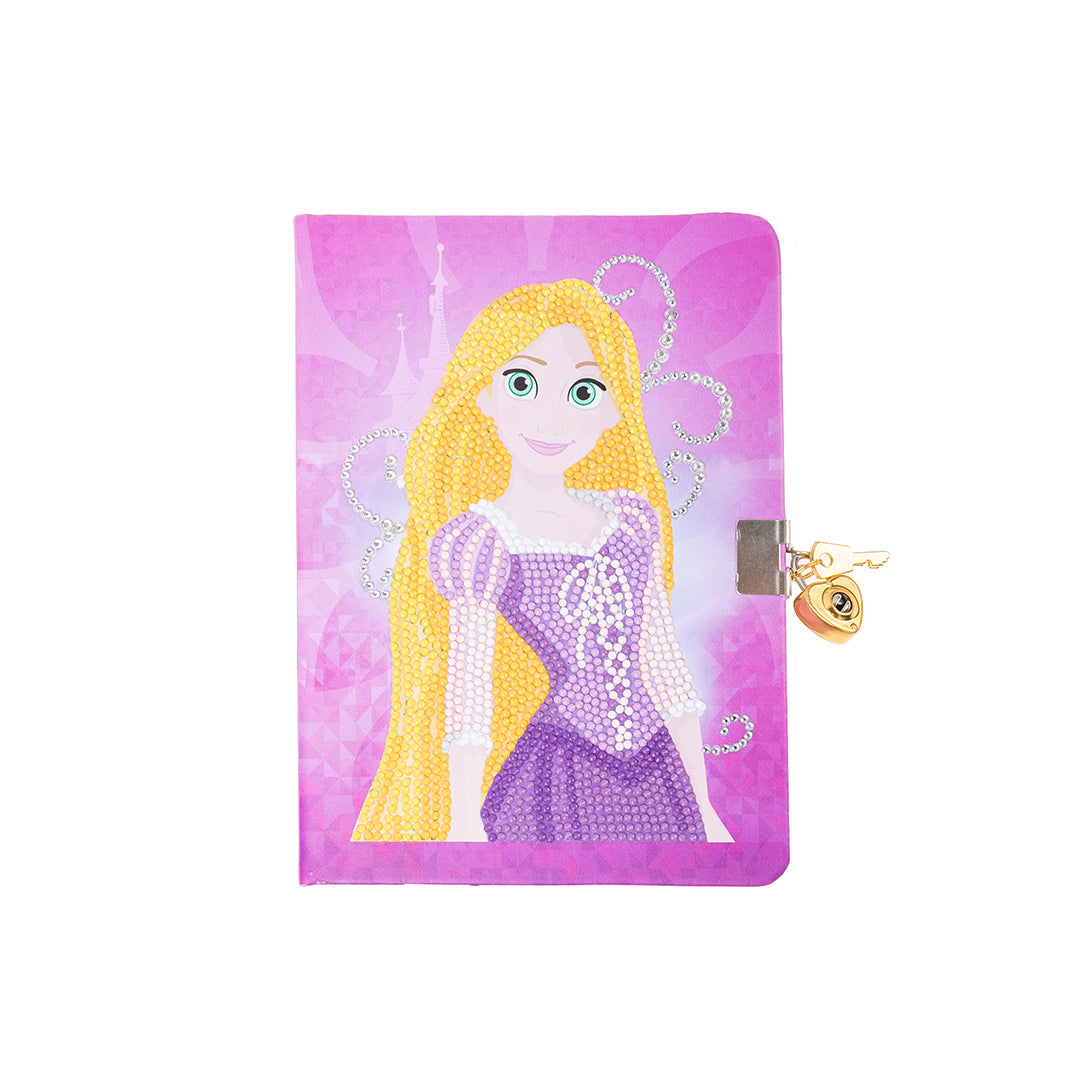 Rapunzel Crystal Art Secret Diary - Disney Princess Diamond Painting Diary with Lock and Key