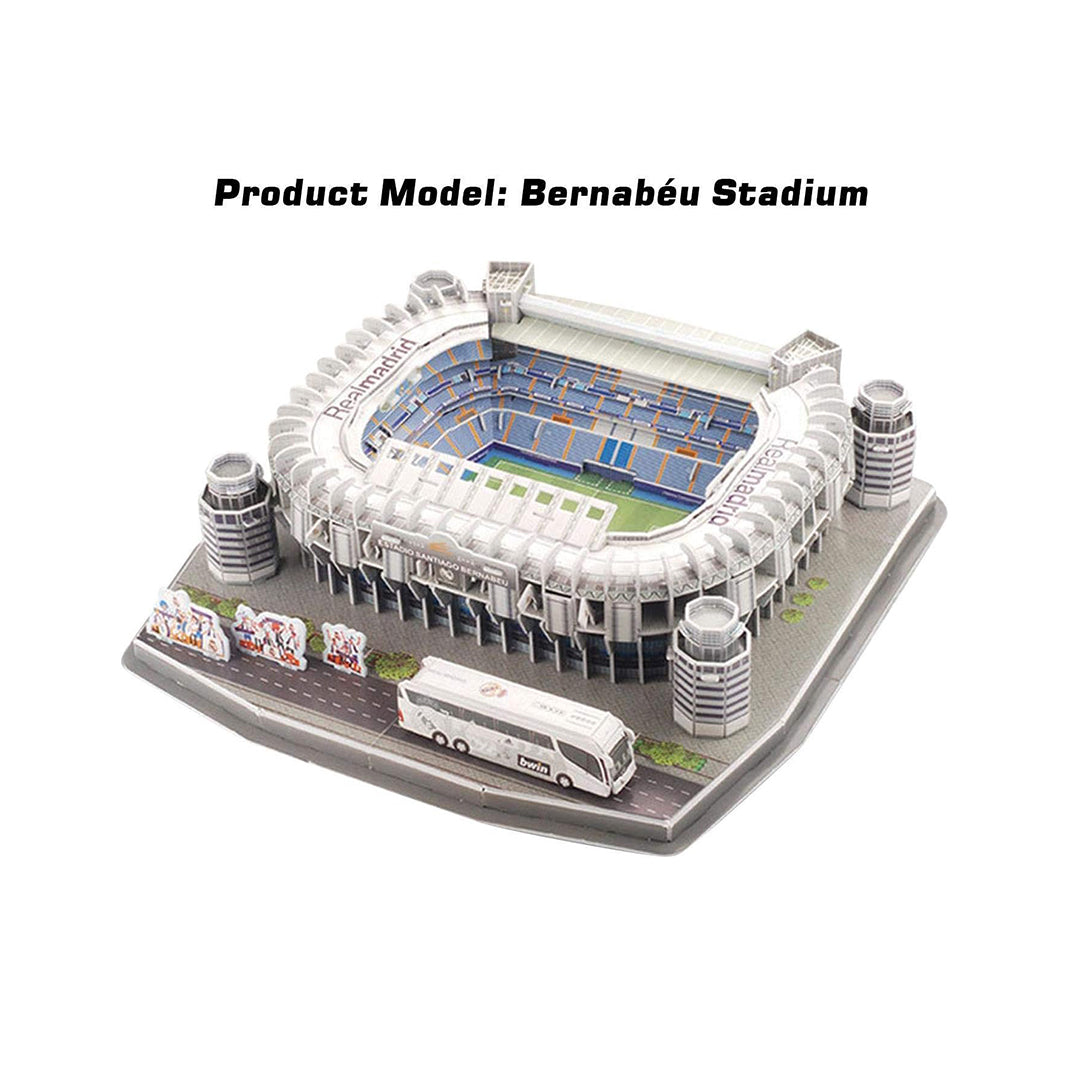 Detailed replica of the Real Madrid stadium made from the 3D puzzle