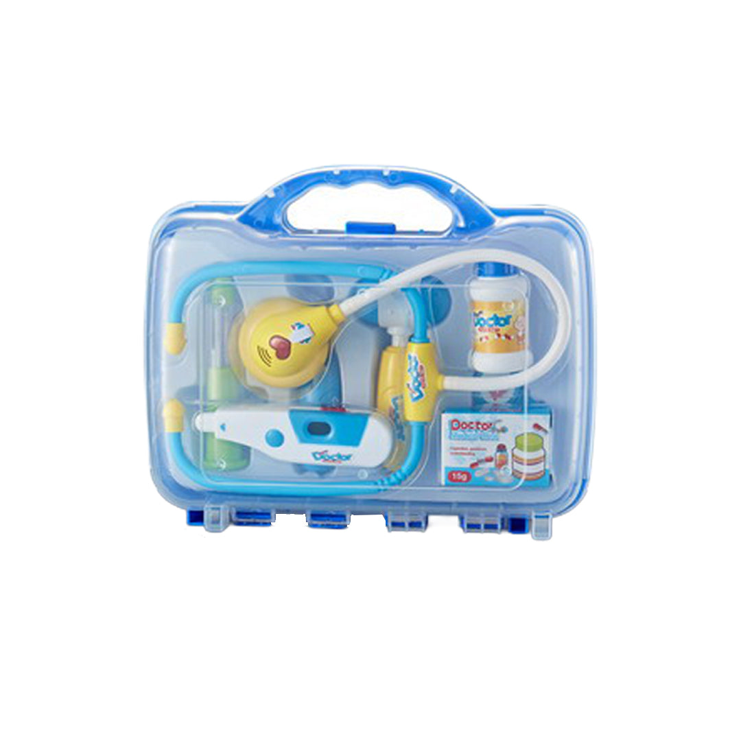 The Doctor Play Set case showing all the components neatly stored inside