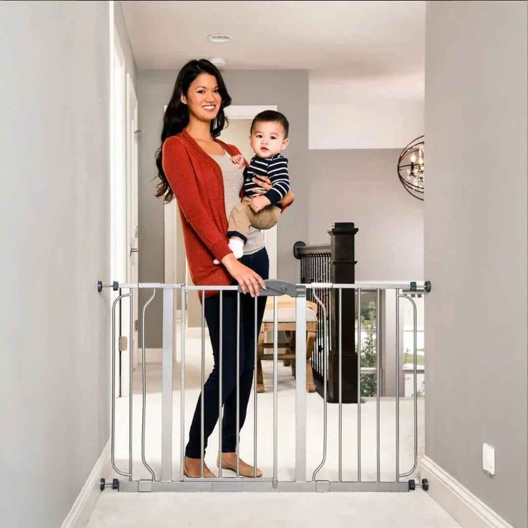Regalo Easy Step Extra Wide (Platinum) - Baby Safety Gate - Toyspry