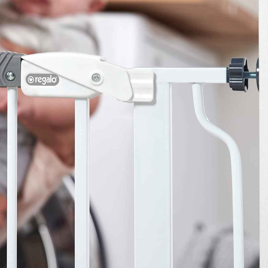 Regalo Easy Step - Walk-Through Baby Safety Gate - Toyspry