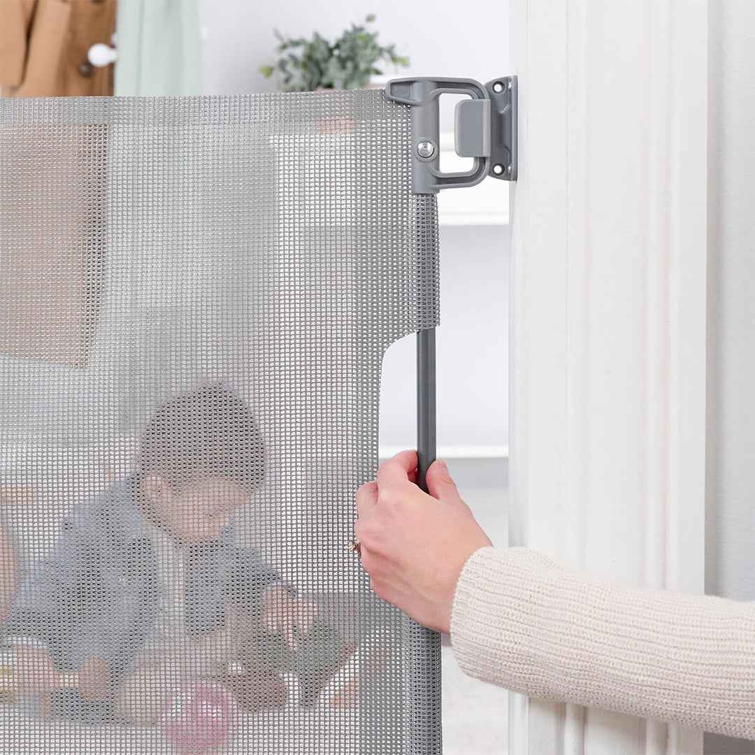 Regalo Fabric Mesh Retractable - Baby Safety Gate - Toyspry