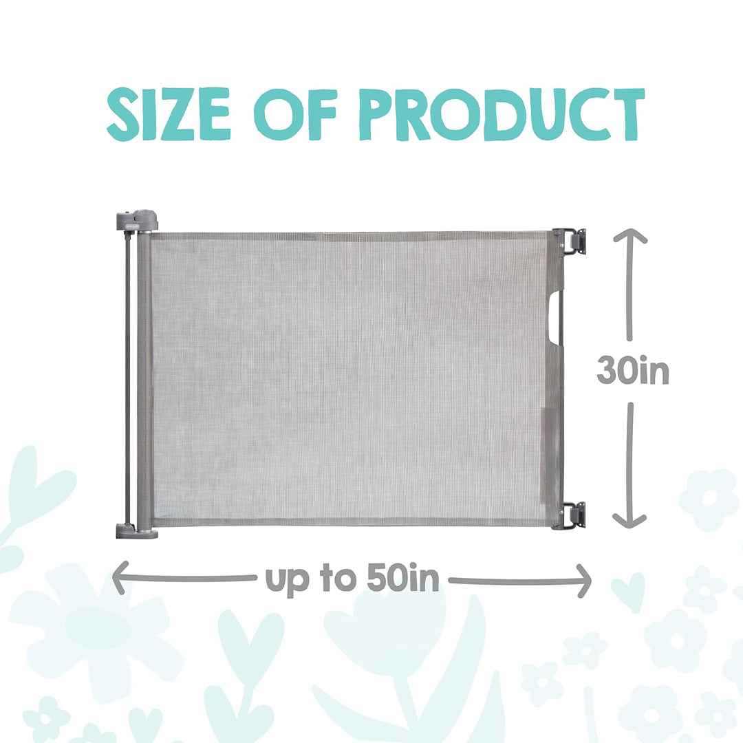 Regalo Fabric Mesh Retractable - Baby Safety Gate - Toyspry