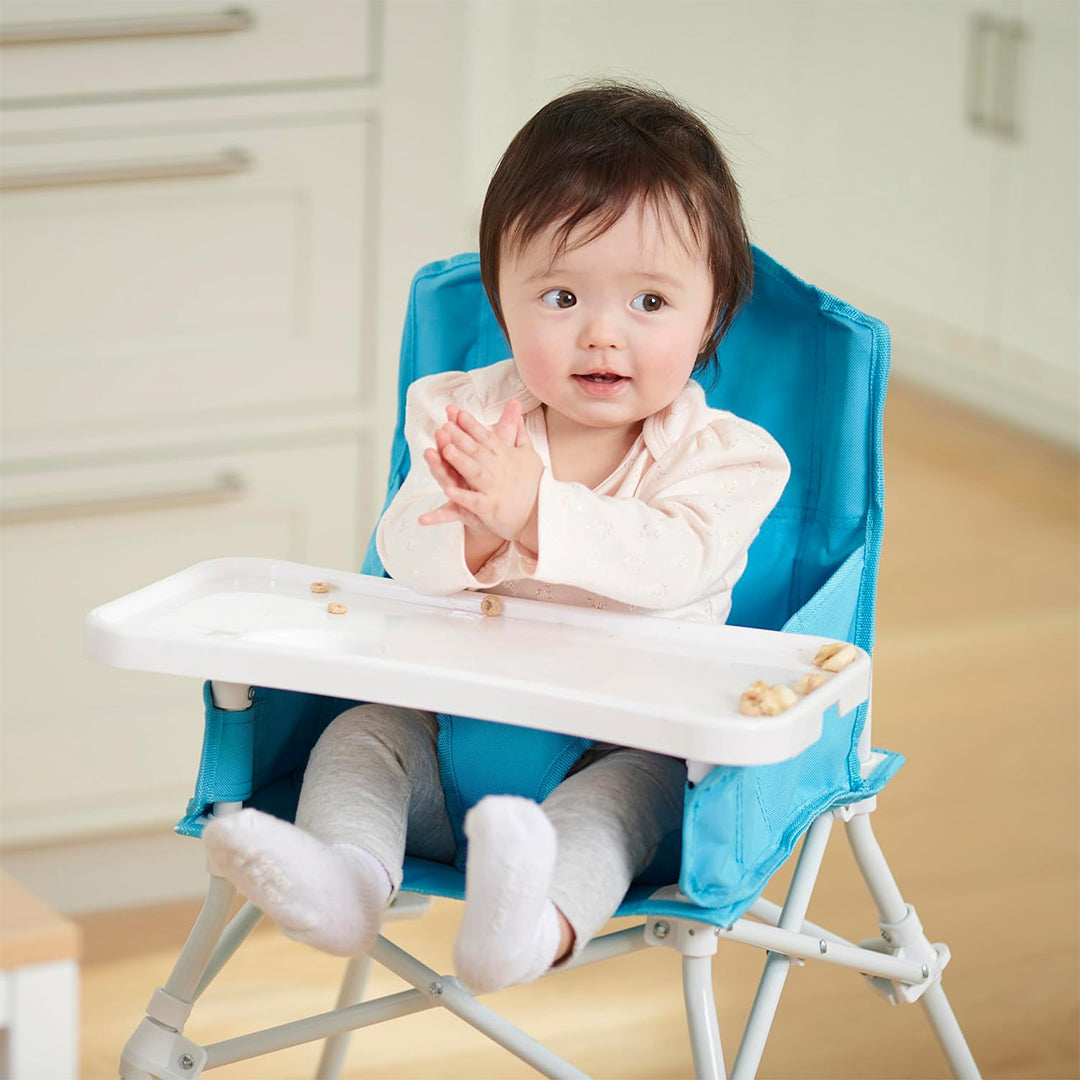 Regalo Portable High Chair - Foldable Baby Seat with Tray - Toyspry