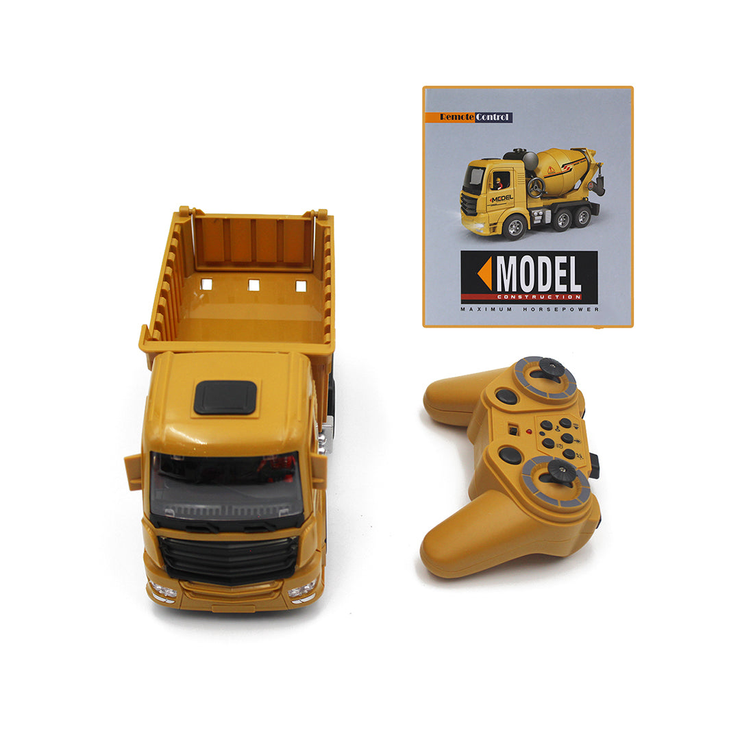 Remote Control Dump Truck Toy - Construction Truck with Lights and Sound for Kids