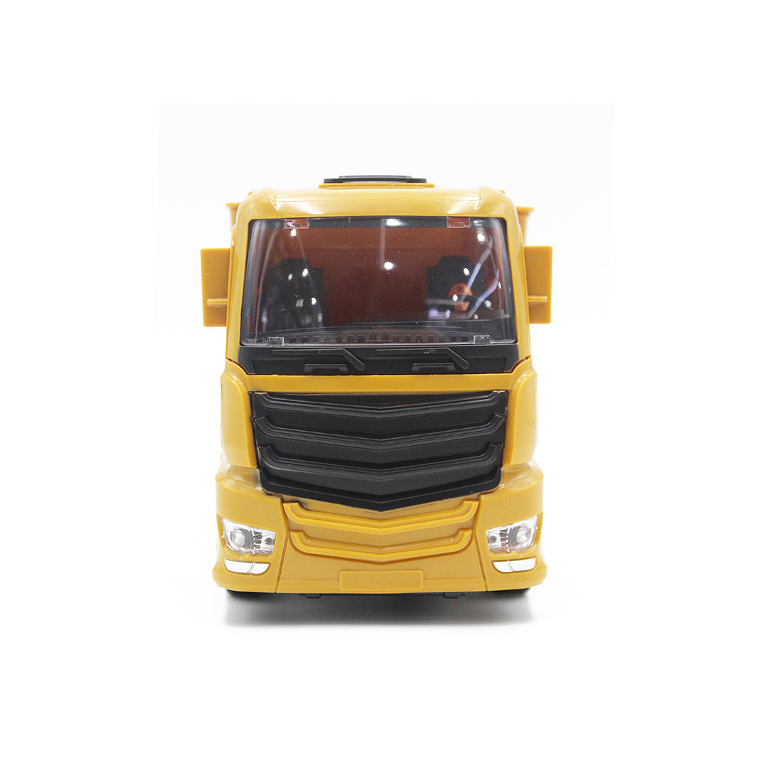 Remote Control Dump Truck Toy - Construction Truck with Lights and Sound for Kids