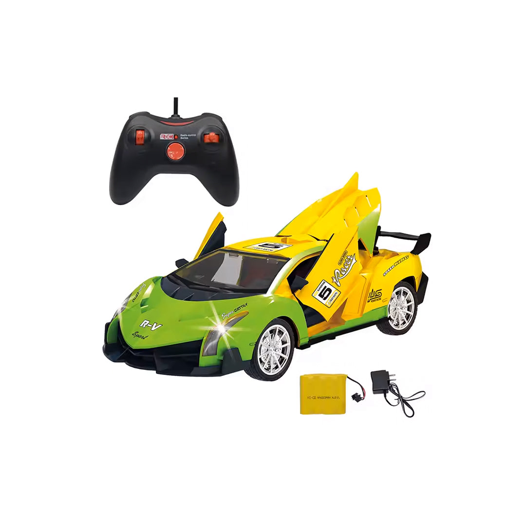 Close-up of the opening doors on the Remote Control Sports Car