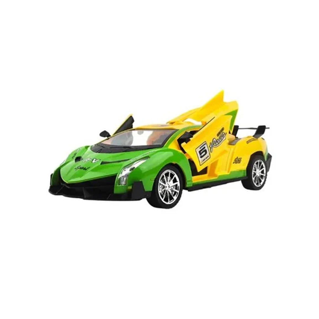 Remote Control Sports Car with Opening Doors - 1:22 Scale Rechargeable RC Car for Kids