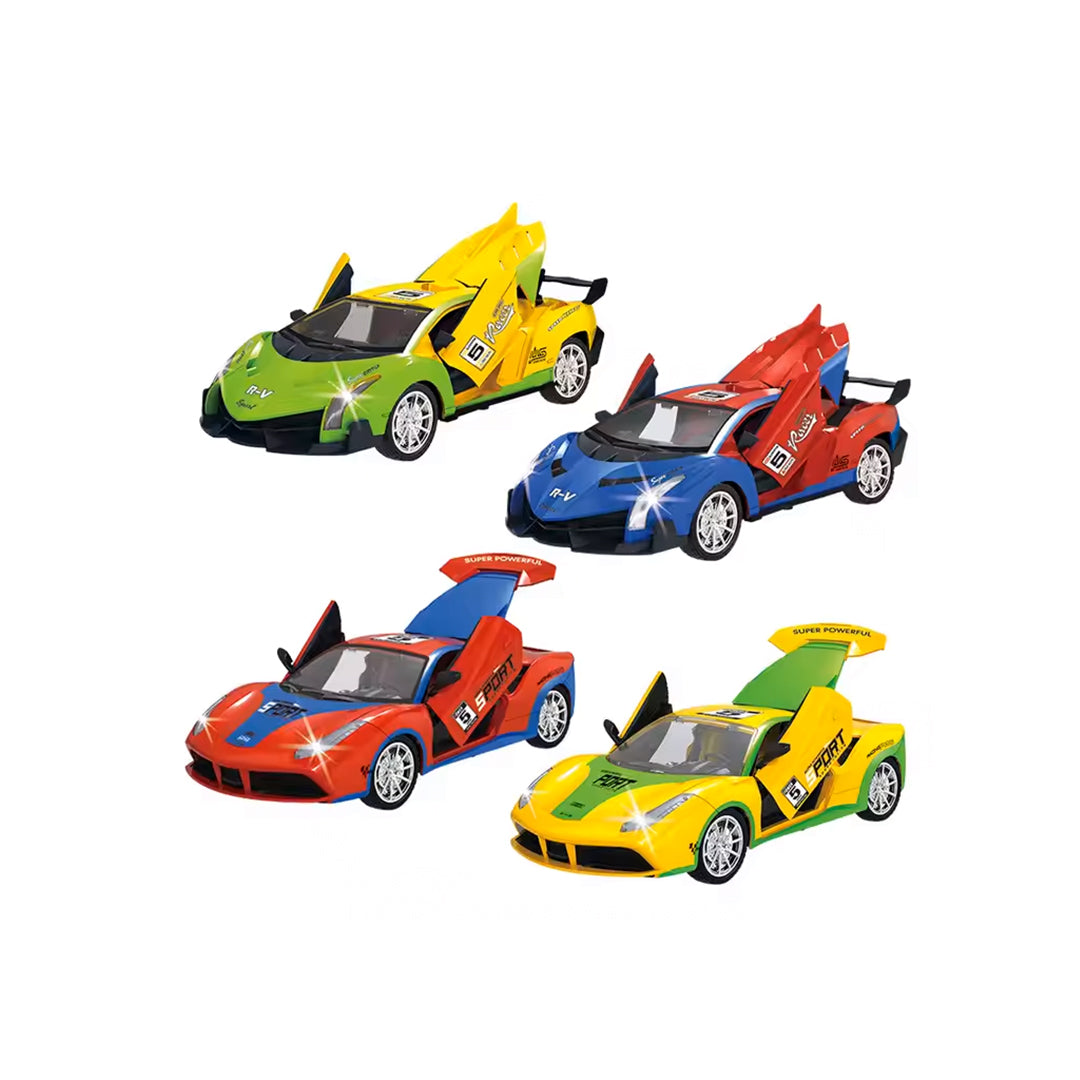 Close-up of the opening doors on the Remote Control Sports Car