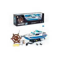 Rescue Boat Remote Control Toy - 44cm RC Boat with 27MHz Rudder