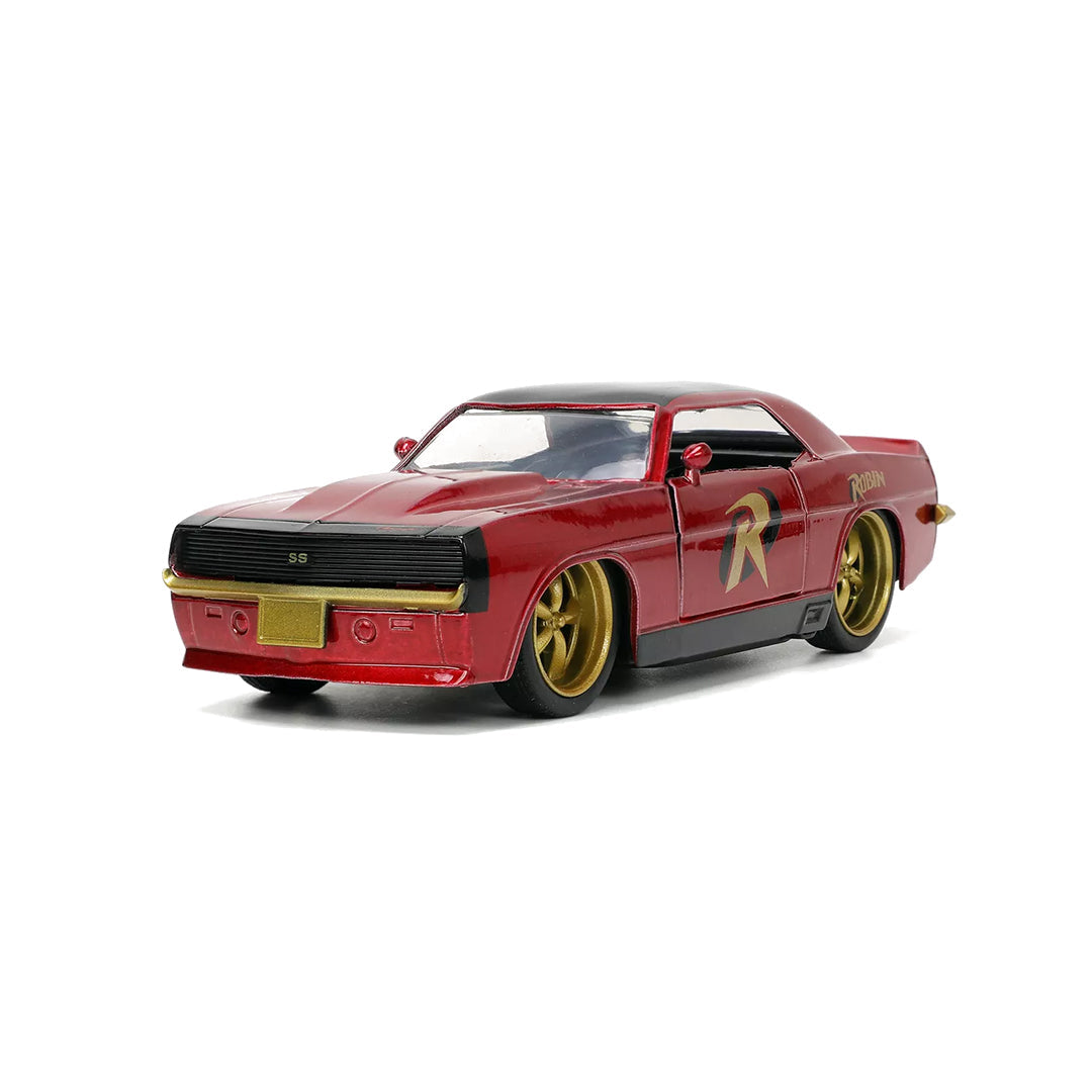 Robin 1969 Chevy Camaro - 1:32 Diecast Model Car with Figure - Toyspry