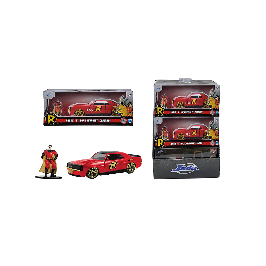 Robin 1969 Chevy Camaro - 1:32 Diecast Model Car with Figure - Toyspry
