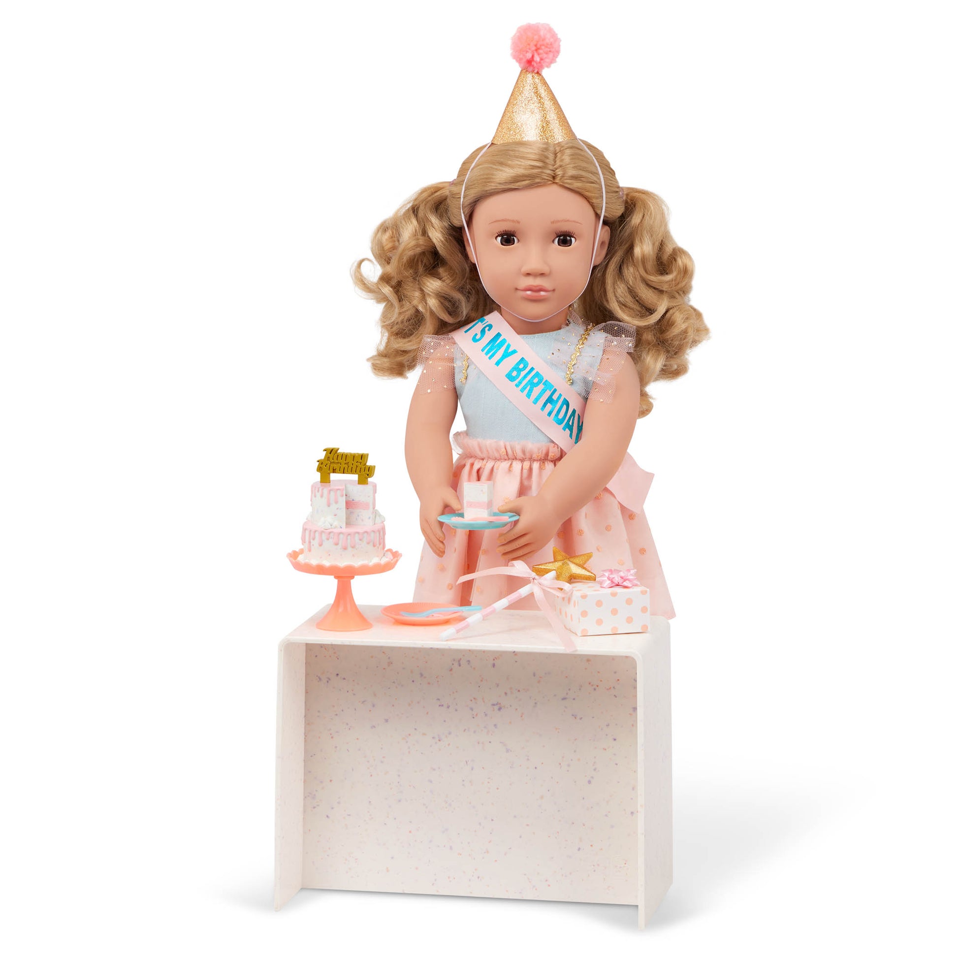Our Generation Romy Birthday Party Doll - 18-inch Doll with Party Outfit and Accessories