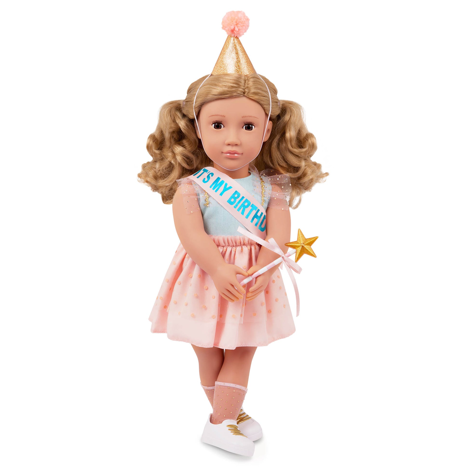 Our Generation Romy Birthday Party Doll - 18-inch Doll with Party Outfit and Accessories