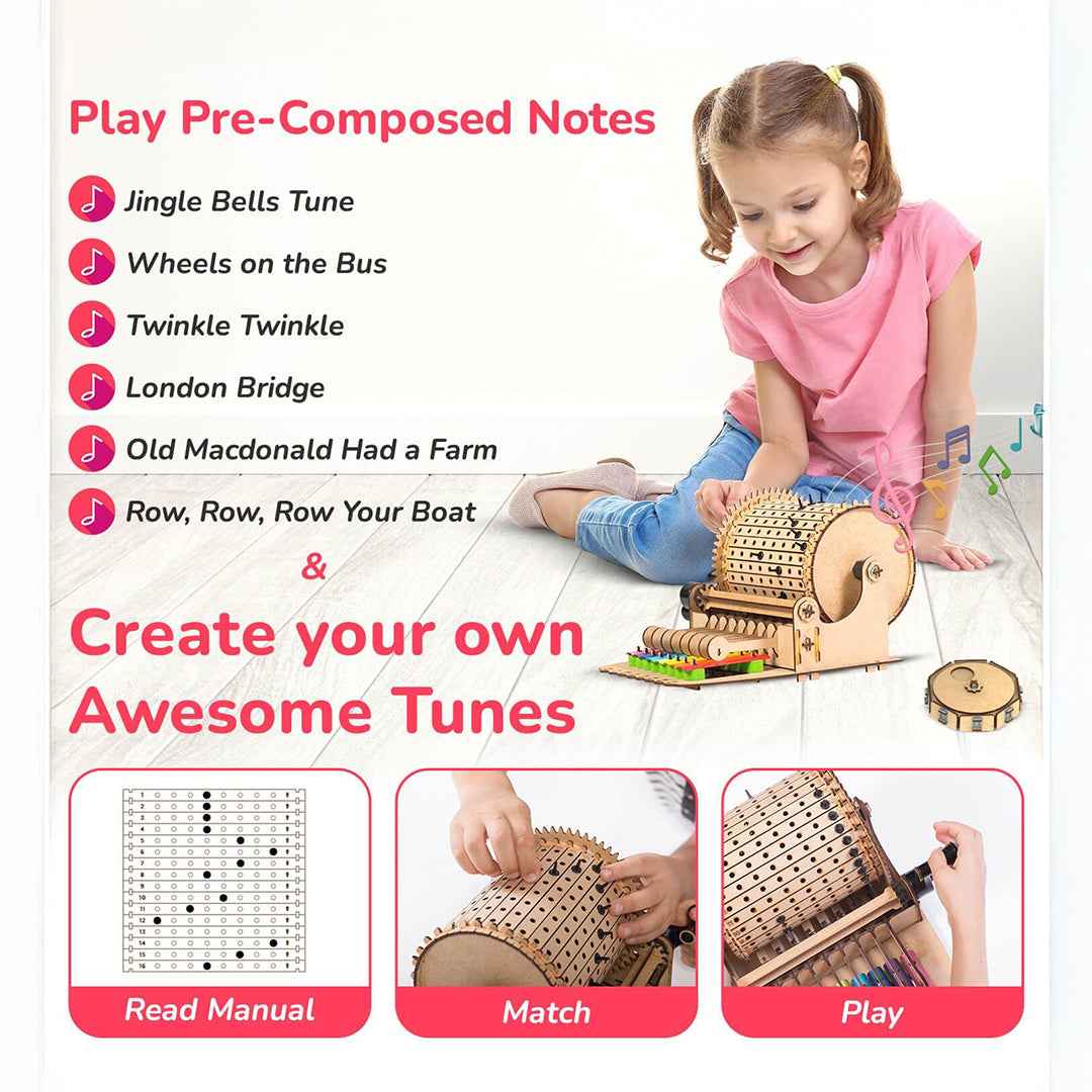 Smartivity Music Machine - DIY Mechanical STEM Kit (8Y+) - Toyspry