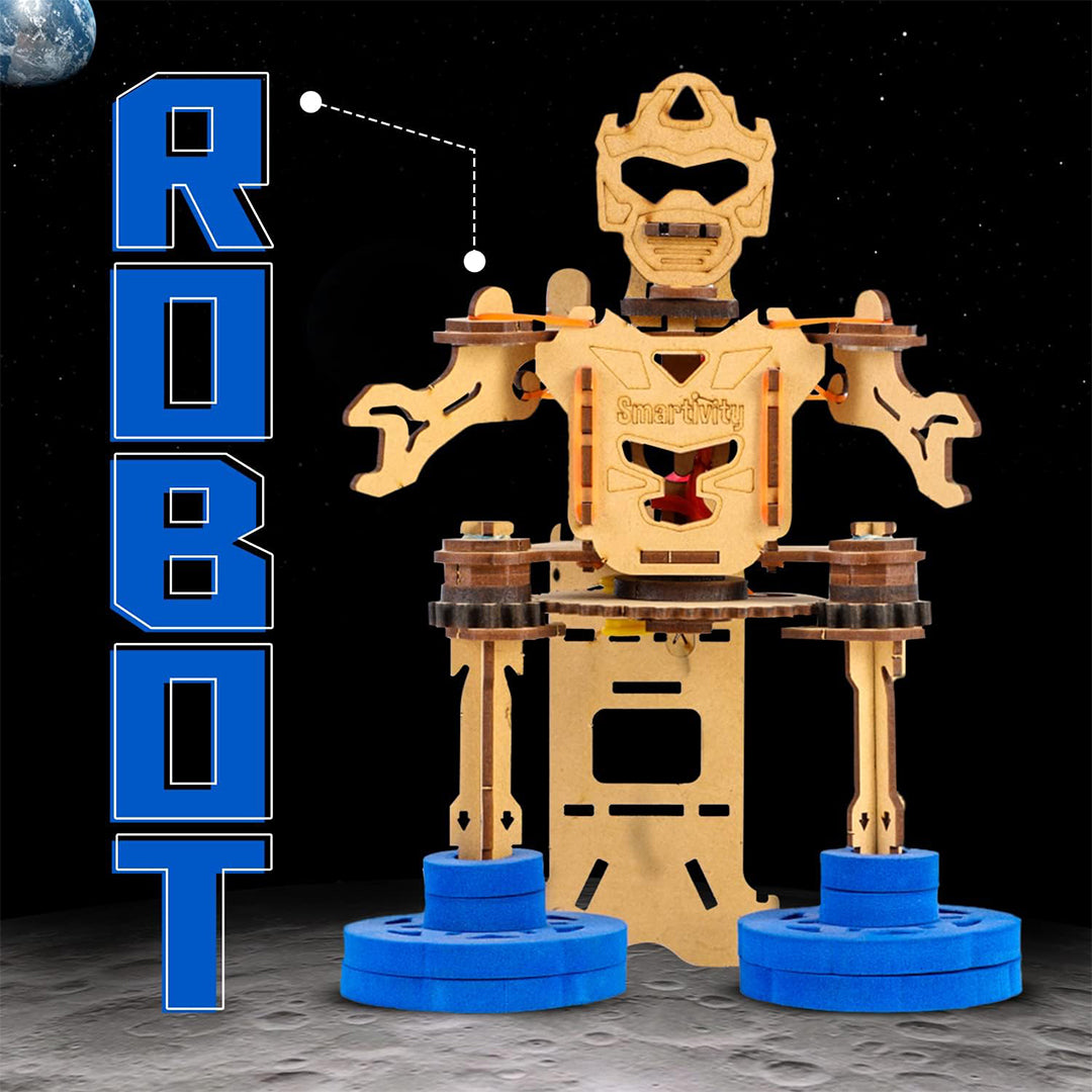 SMARTIVITY STEMFormers Rover Bot shown in both its robot