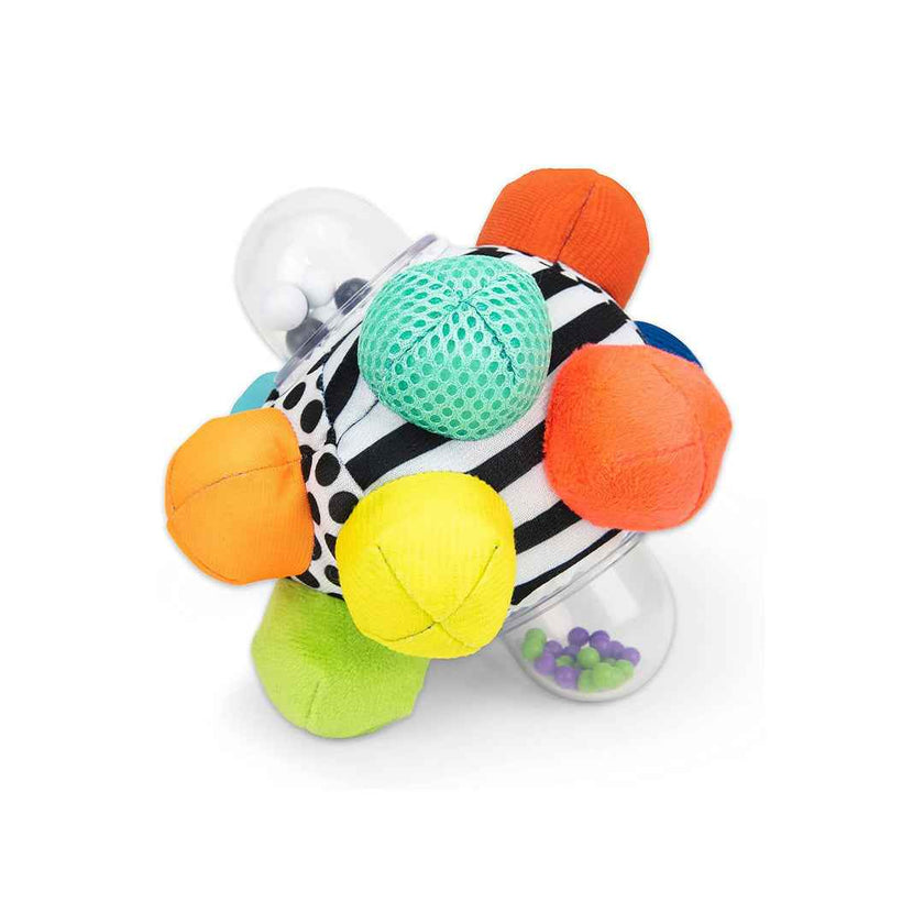 Sassy Bumpy Ball - Sensory Rattle & Teether Baby Toy (6M+)