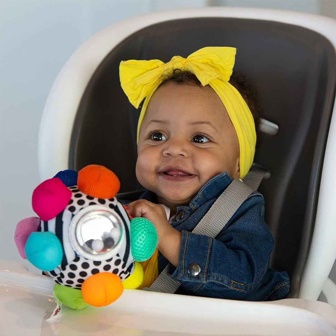 Sassy Bumpy Ball - Sensory Rattle & Teether Baby Toy (6M+)