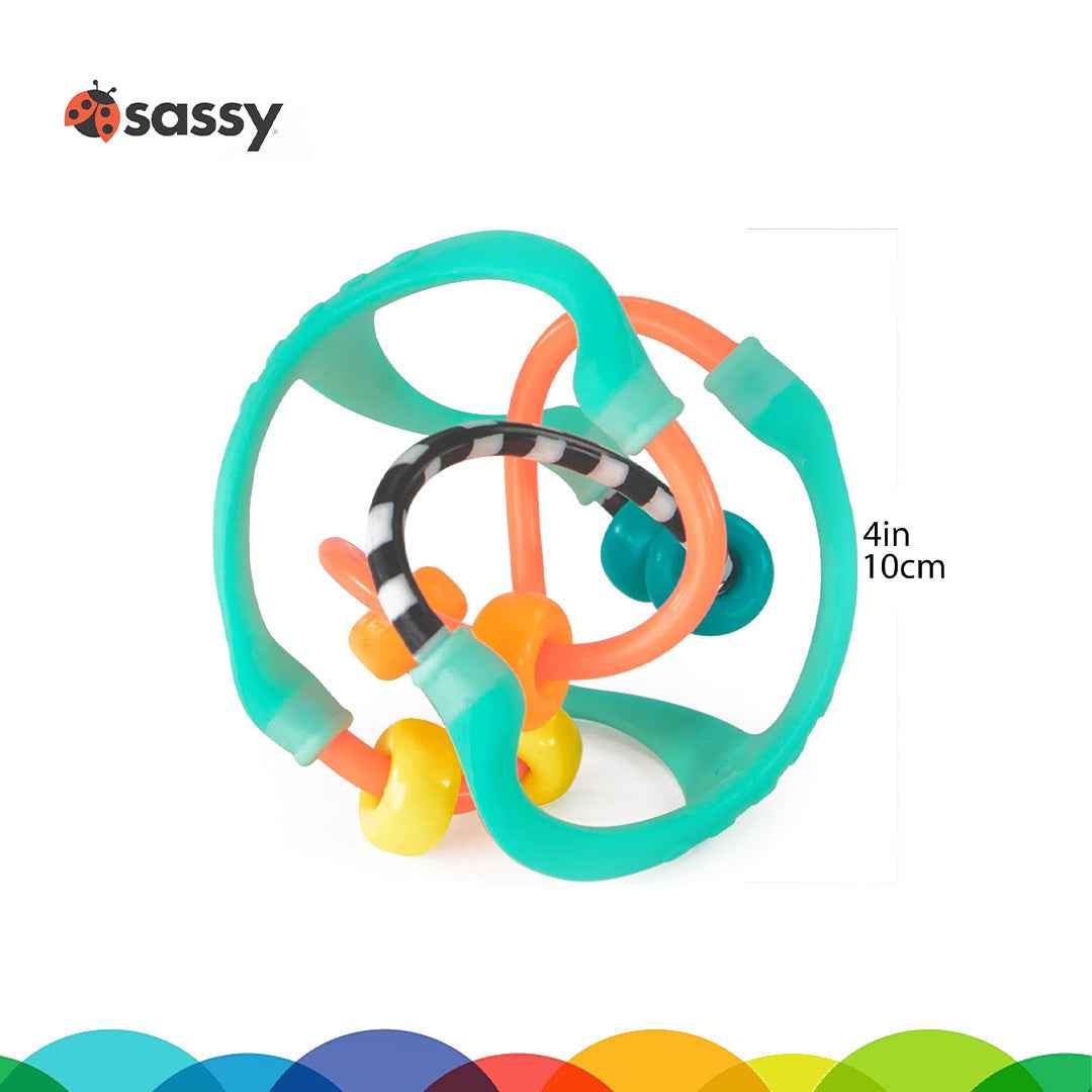 Sassy Busy Ball - Sensory & Educational Baby Toy (3M+)