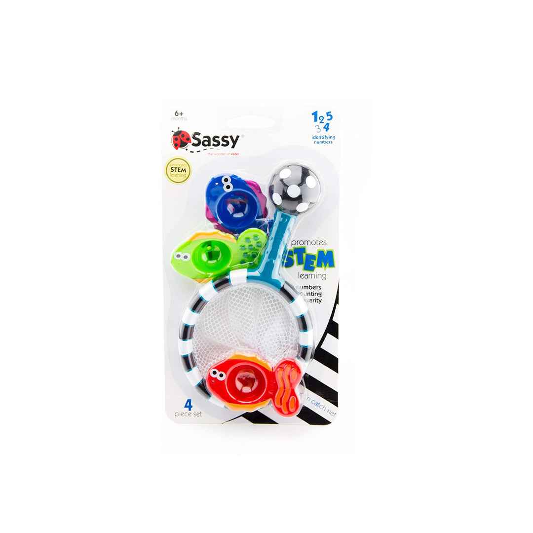Sassy Catch & Count Net - Educational Baby Bath Toy (6M+)