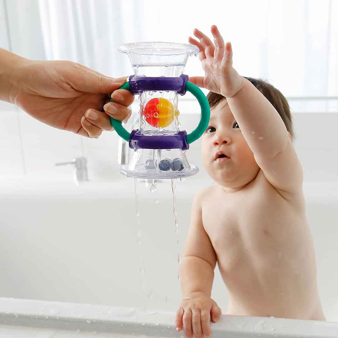 Sassy Double Dip Funnel - Educational Baby Bath Toy (6M+)