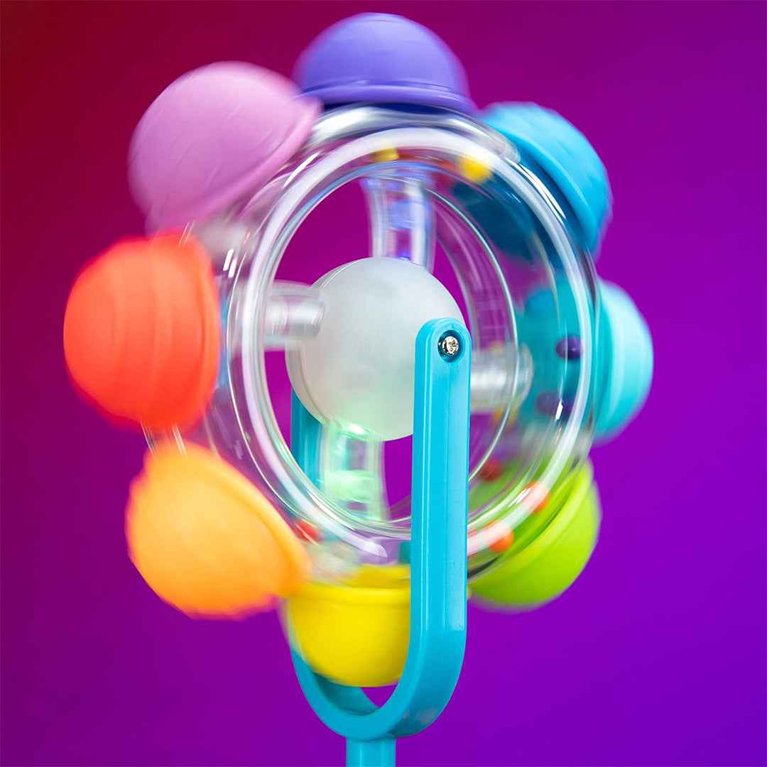 Sassy Light Up Rainbow Reel - Interactive Highchair Toy (6M+) - Toyspry