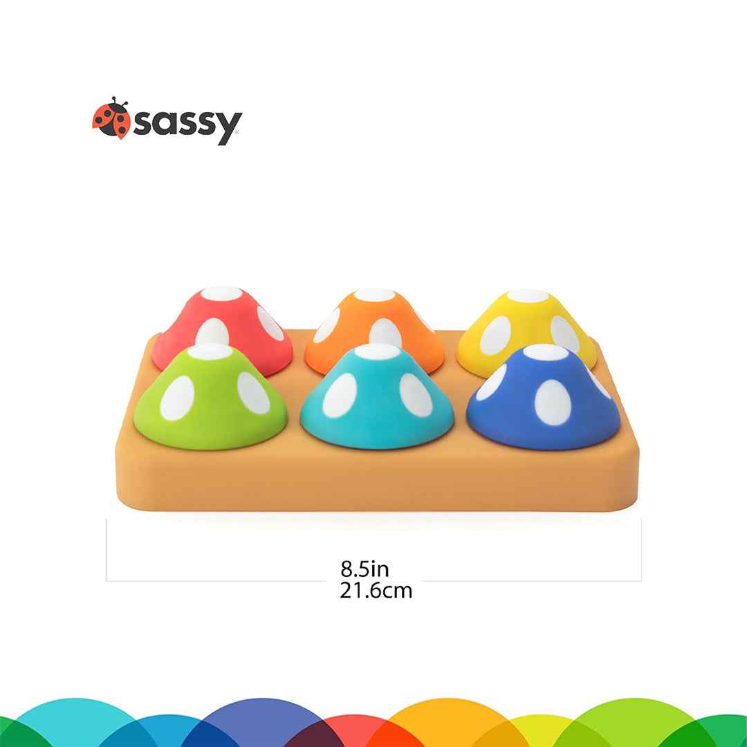 Sassy Mischievous Matching Mushrooms - Educational Baby Toy (6M+) - Toyspry