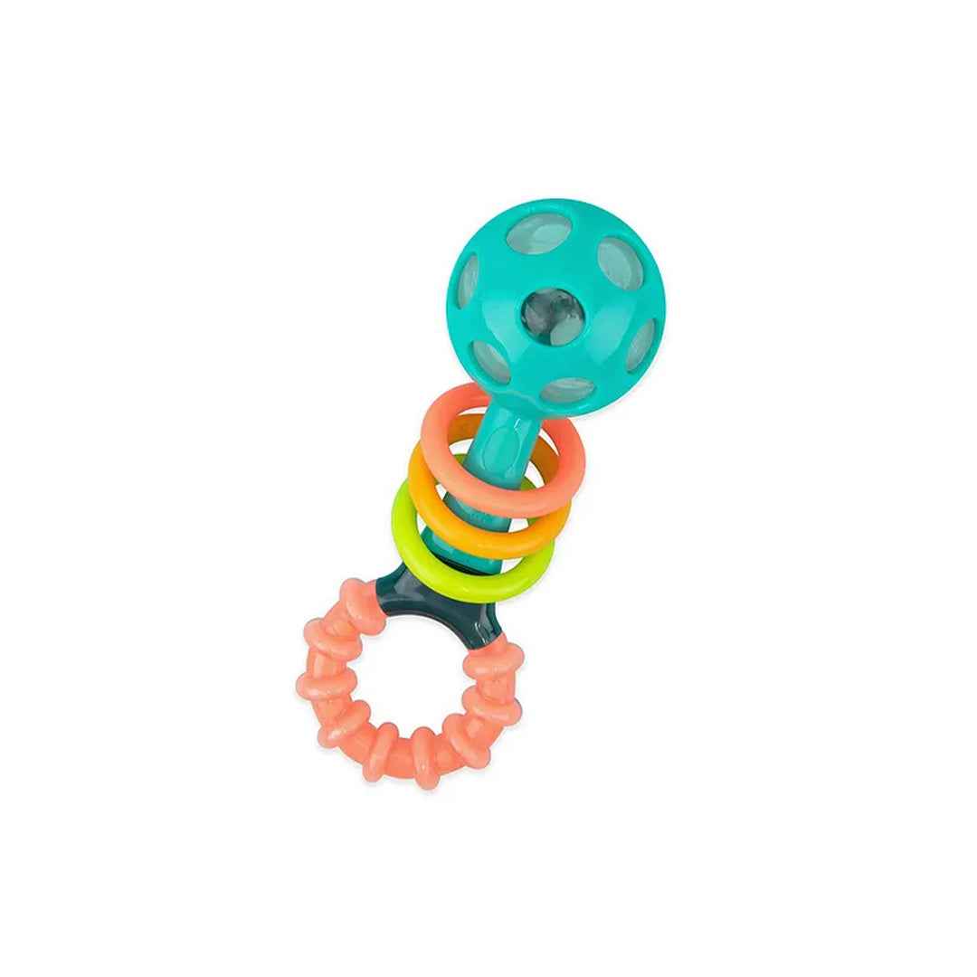 Sassy Peek-a-Boo Beads Rattle - Sensory Teether Toy (3M+)