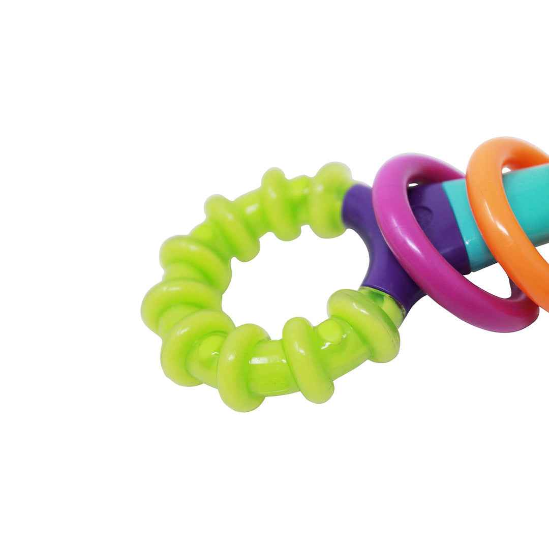 Sassy Peek-a-Boo Beads Rattle - Sensory Teether Toy (3M+)