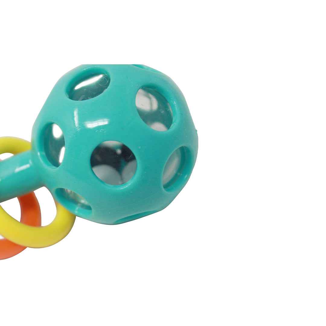 Sassy Peek-a-Boo Beads Rattle - Sensory Teether Toy (3M+)