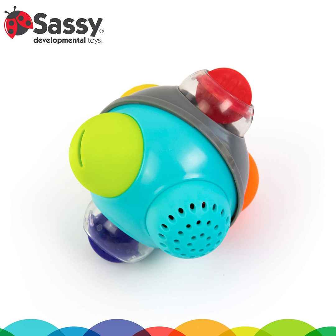 Sassy Rain Shower Bath Ball - Textured Sensory Bath Toy (6M+) - Toyspry