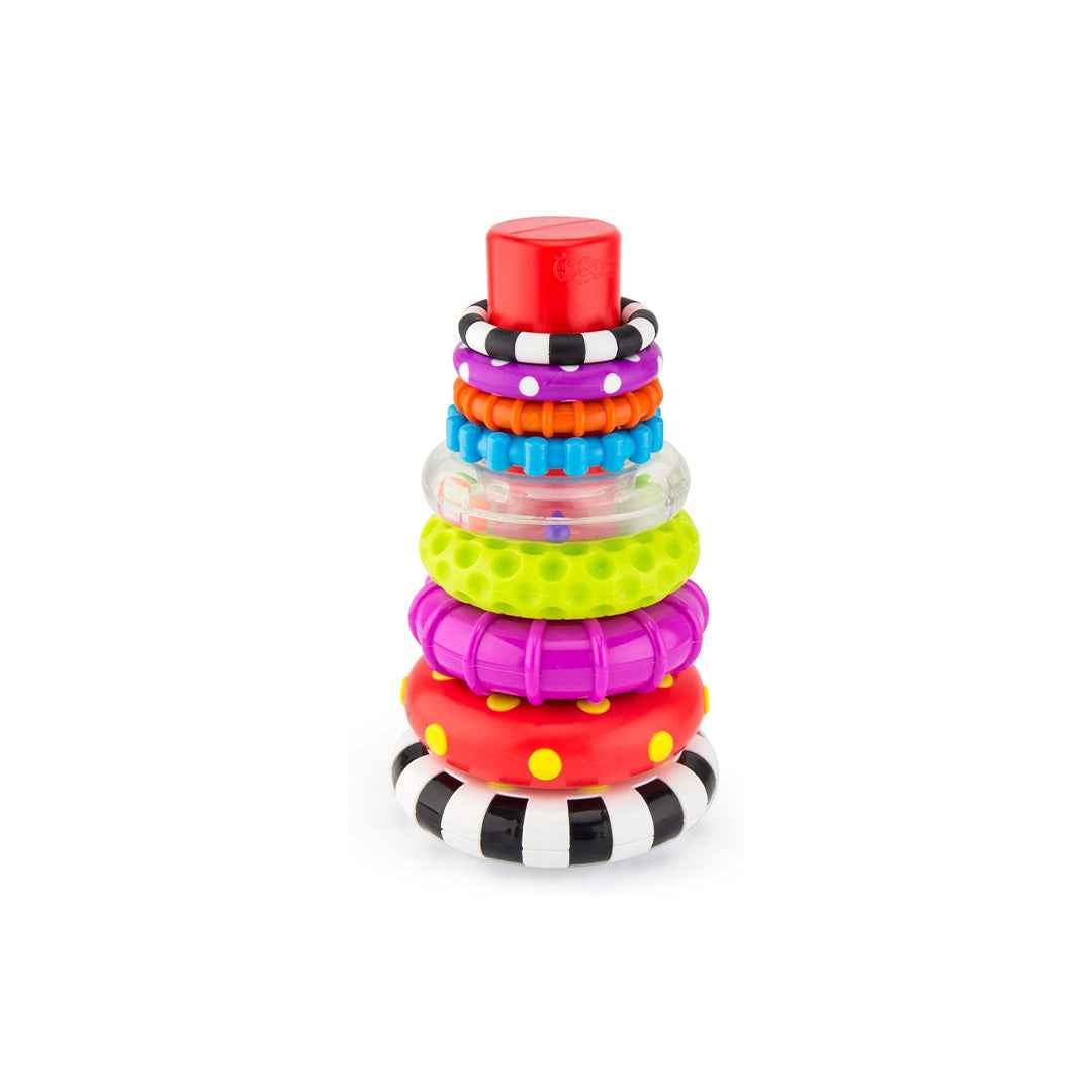 Sassy Stacks of Circles - Educational Baby Stacking Toy (6M+) - Toyspry