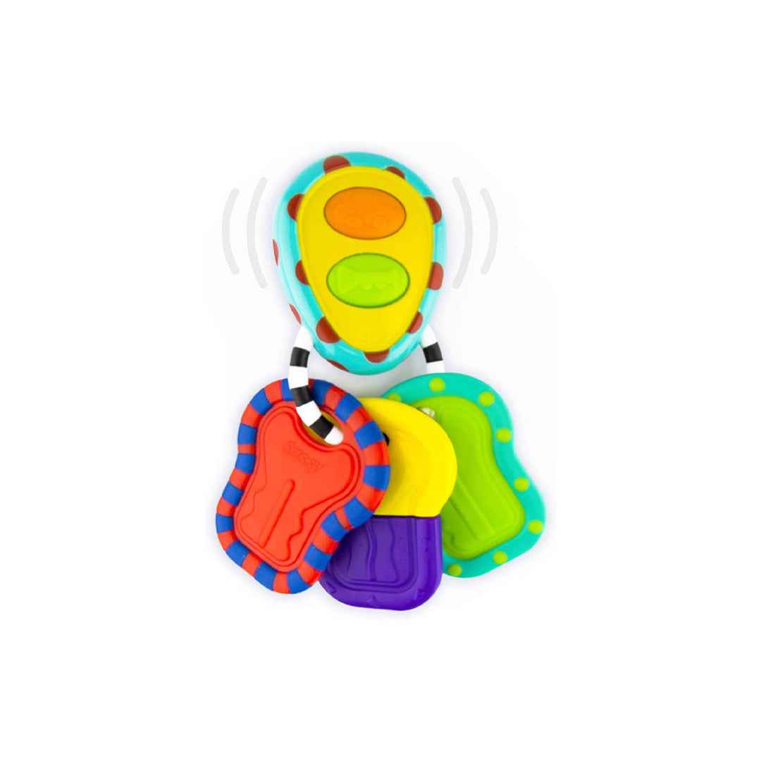 Sassy Tactile Tunes Rattle - Musical Teether Keys Toy (6M+)