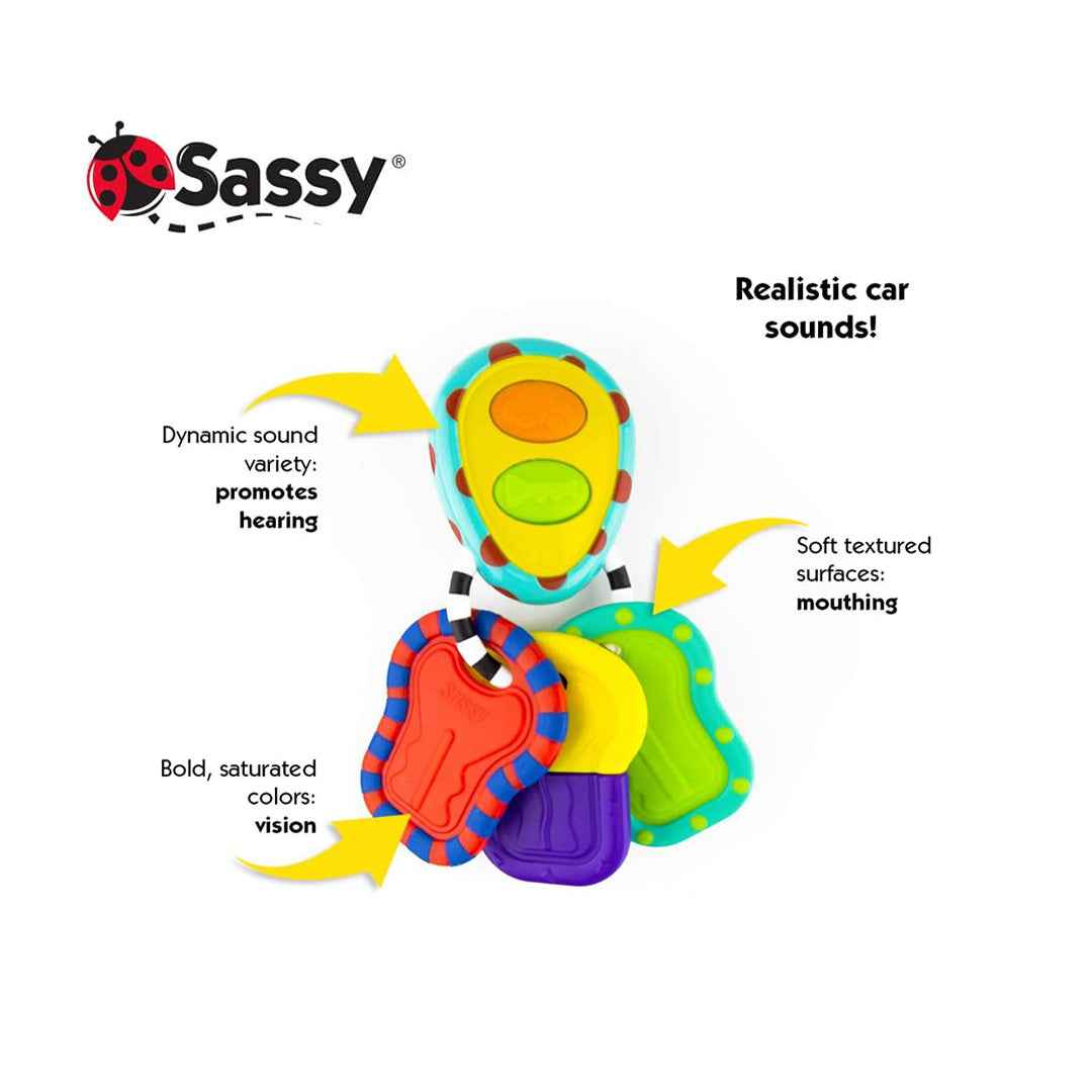 Sassy Tactile Tunes Keys Rattle & Teether Toy