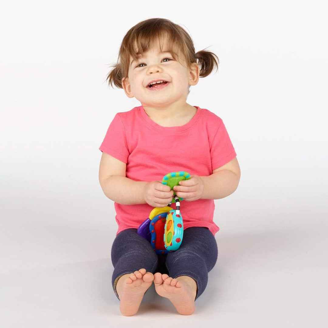Sassy Tactile Tunes Rattle - Musical Teether Keys Toy (6M+)