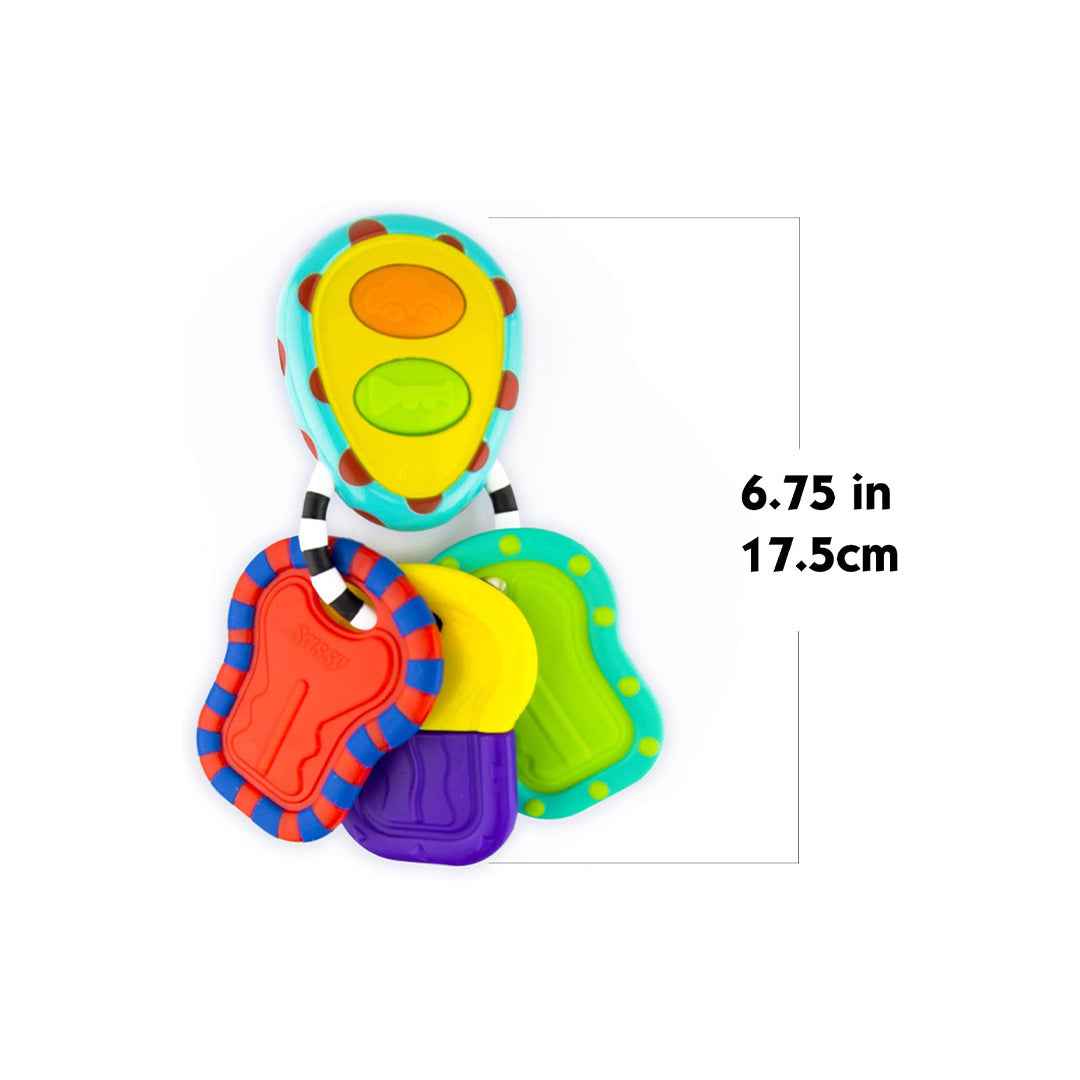 Sassy Tactile Tunes Keys Rattle & Teether Toy