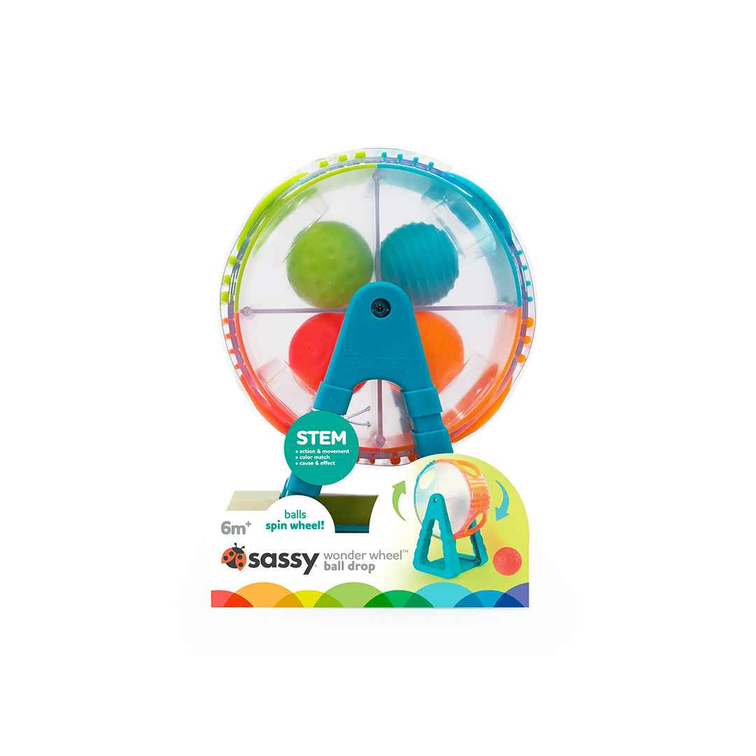 Sassy Wonder Wheel - Interactive Baby STEM Toy (6M+)