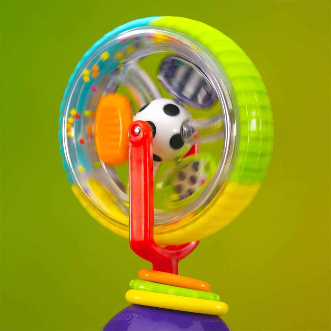 Sassy Wonder Wheel Suction Toy - Interactive Highchair Toy (6M+) - Toyspry