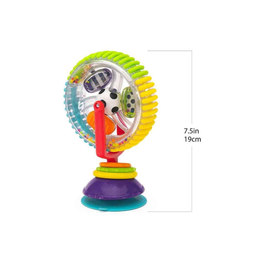 Sassy Wonder Wheel Suction Toy - Interactive Highchair Toy (6M+) - Toyspry