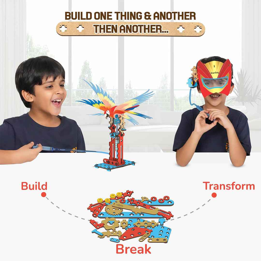 Smartivity Hydraulic Construction Kit - 25-in-1 STEM Toy (6Y+) - Toyspry