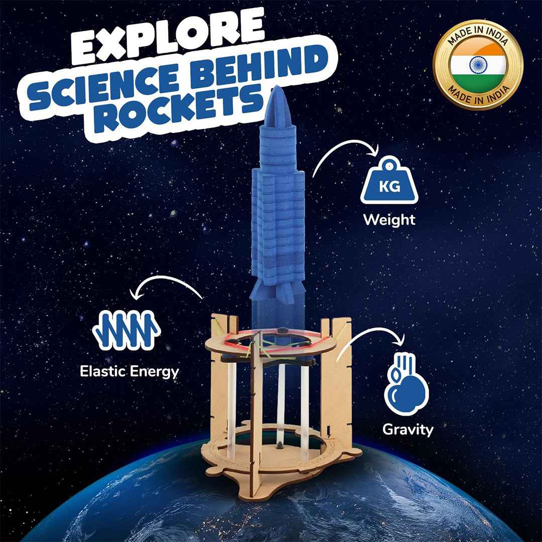 Smartivity Space Rocket - DIY STEM Launch Kit (6Y+) - Toyspry