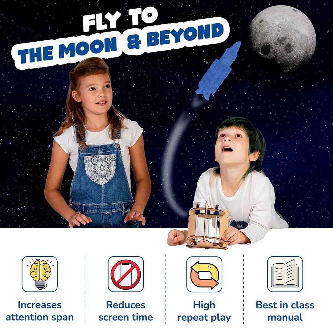 Smartivity Space Rocket - DIY STEM Launch Kit (6Y+) - Toyspry