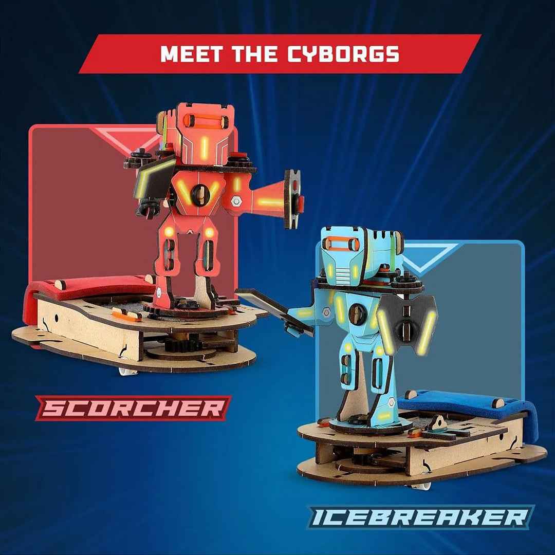 Smartivity Clash of Cyborgs - DIY 2-Player STEM Battle Game (6Y+) - Toyspry