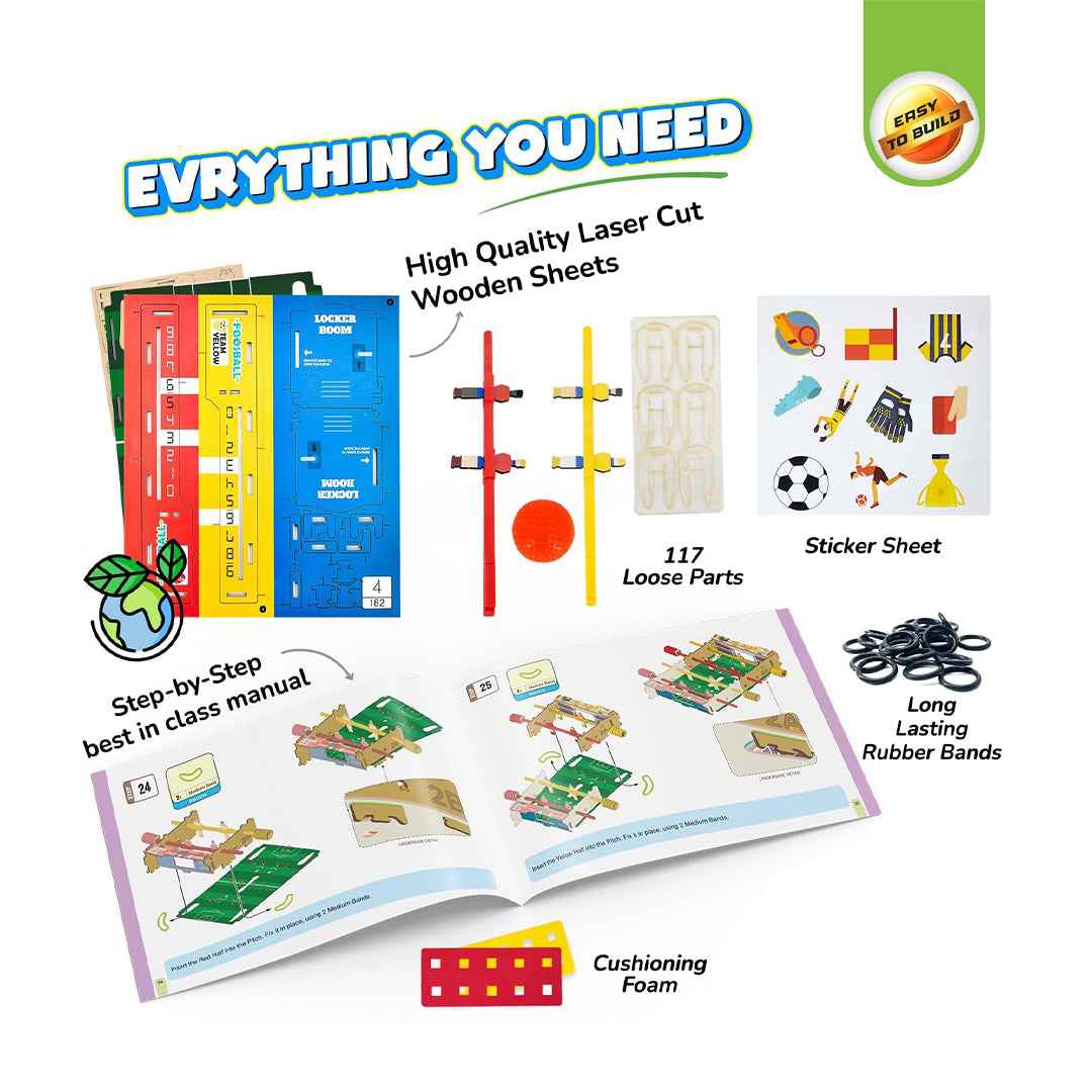 Smartivity DIY Foosball Table - STEM Building Kit & Game (6-14Y) - Toyspry