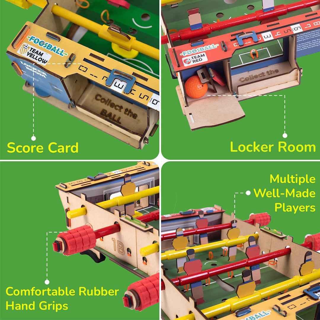 Smartivity DIY Foosball Table - STEM Building Kit & Game (6-14Y) - Toyspry