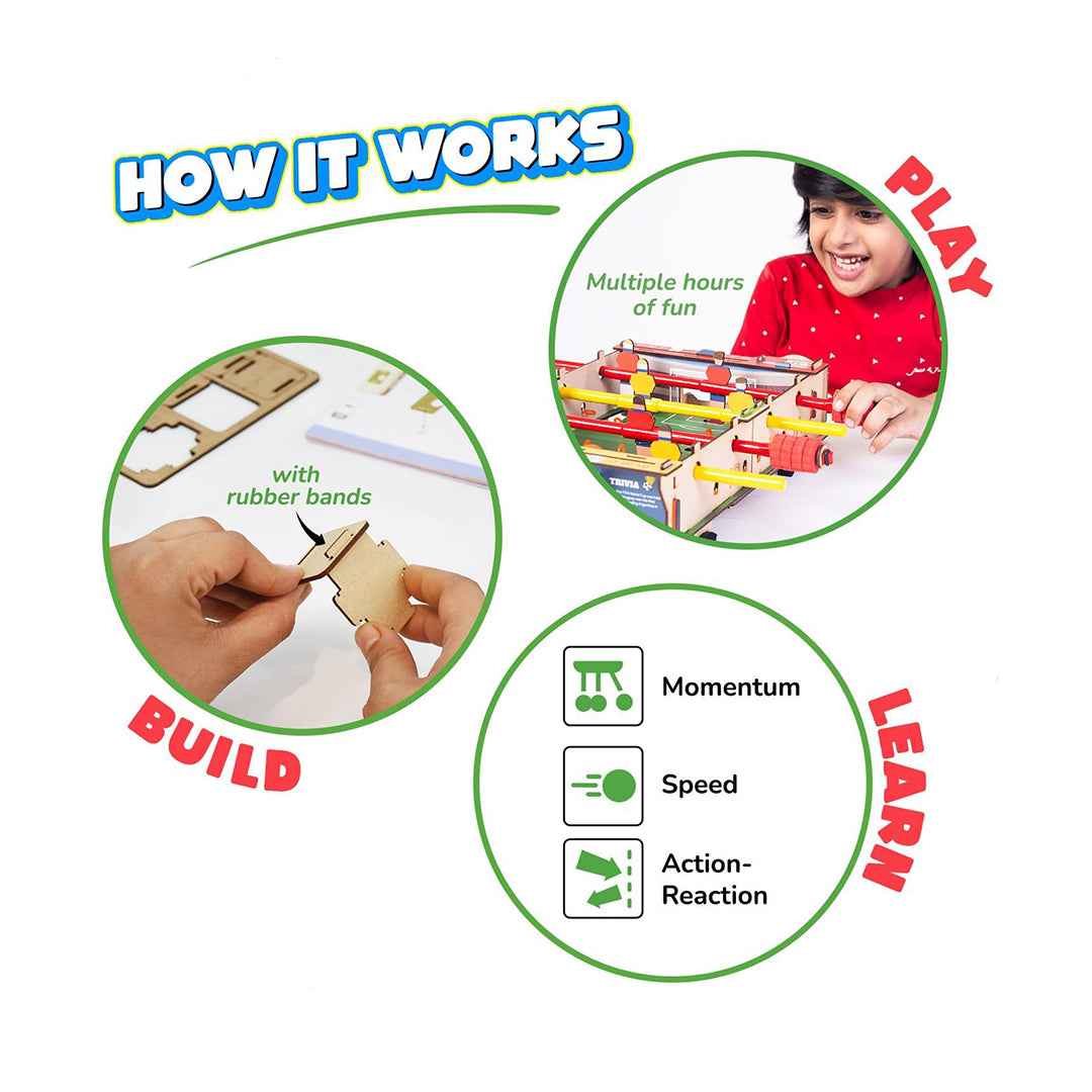 Smartivity DIY Foosball Table - STEM Building Kit & Game (6-14Y) - Toyspry