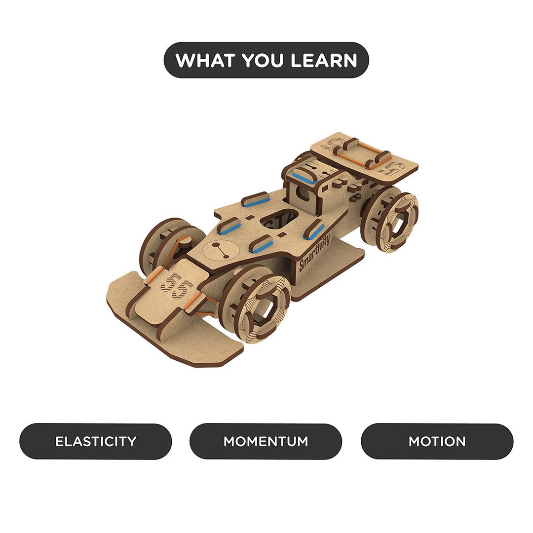 Smartivity DIY Racing Car | 92-Piece STEM Building Kit