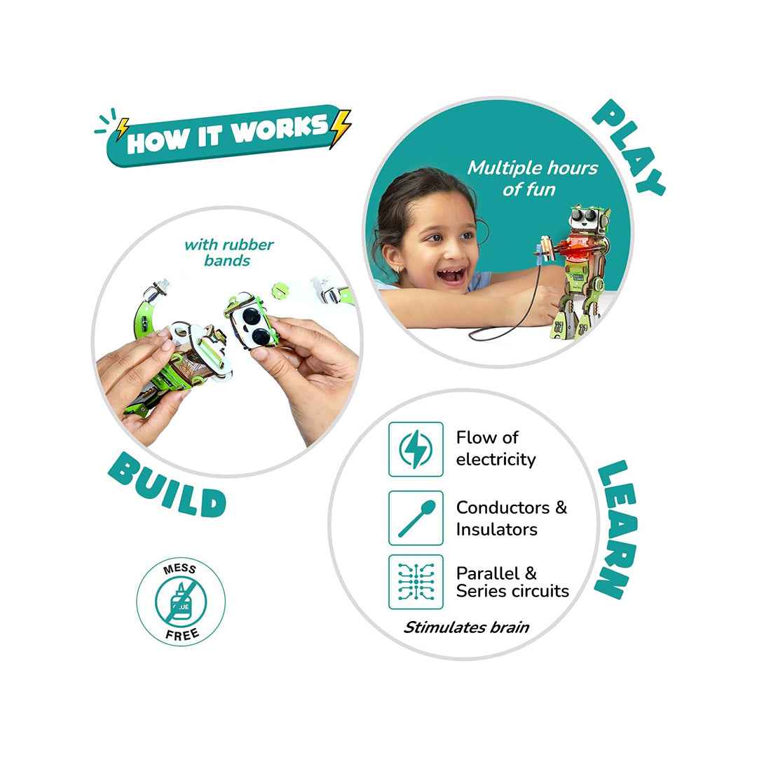 Smartivity Electro Play Lab - DIY Circuit Robot STEM Kit (8Y+) - Toyspry
