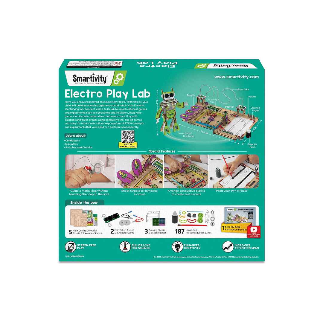 Smartivity Electro Play Lab - DIY Circuit Robot STEM Kit (8Y+) - Toyspry
