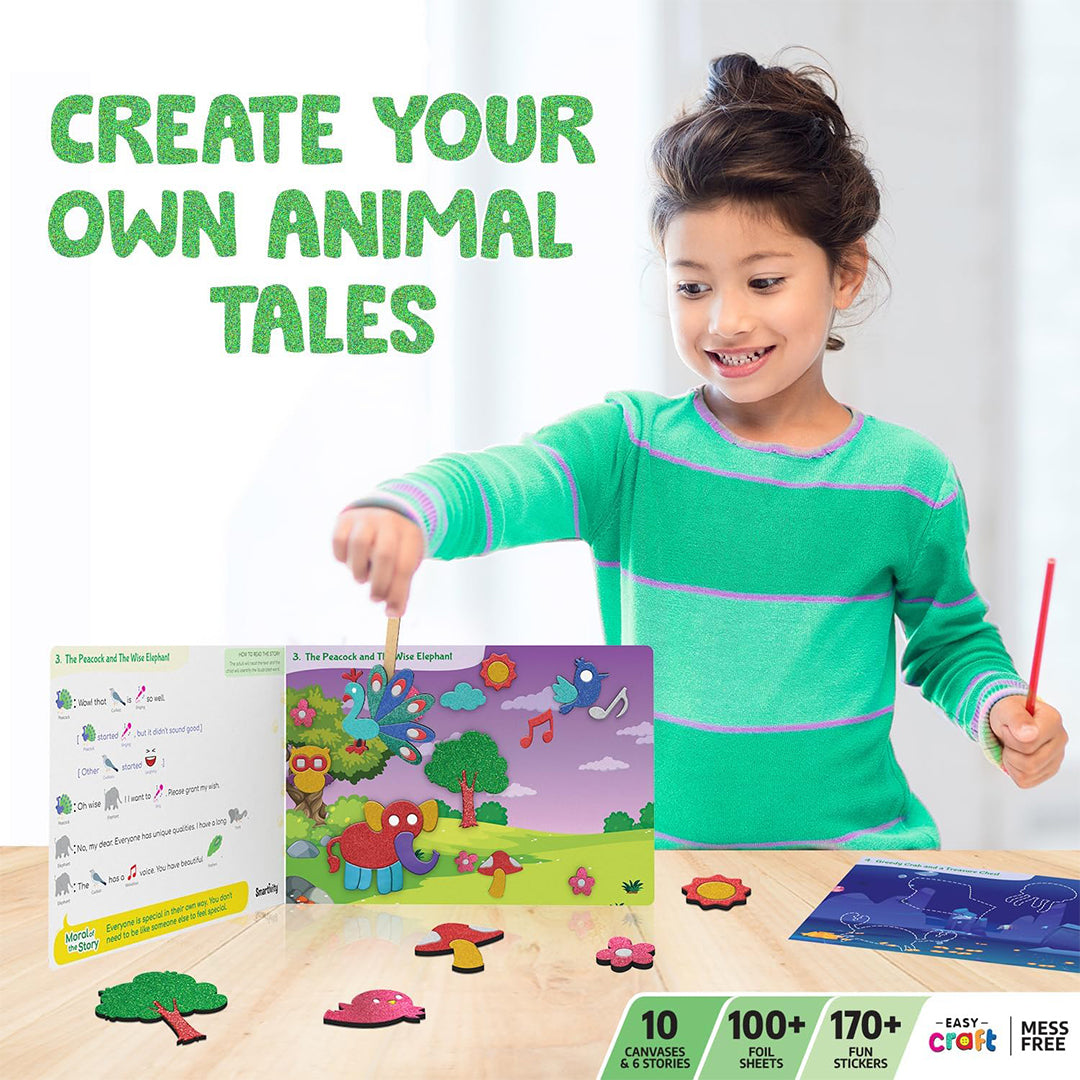 Smartivity Foil Magic | Animal Wisdom Tales Craft Kit
